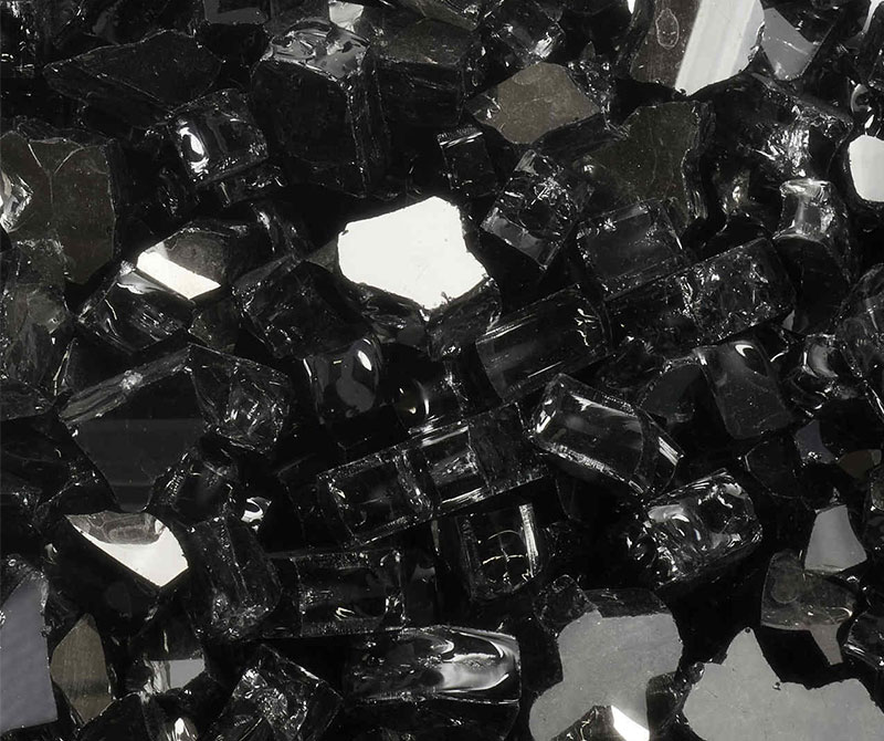 Black Coal Crushed Glass