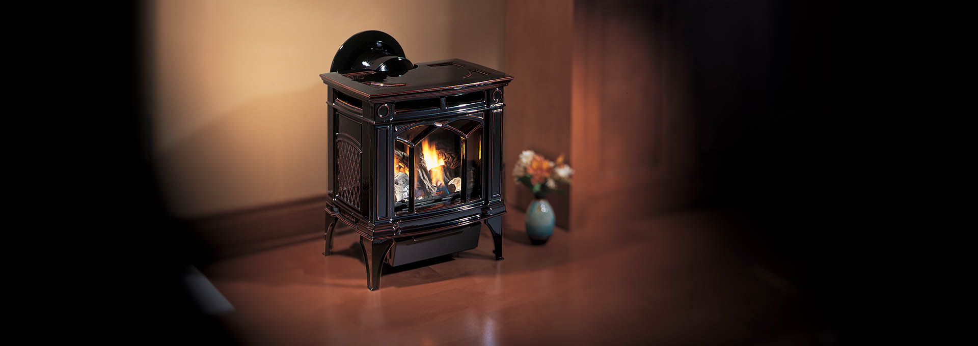 H15 Small Electronic Ignition Gas Stove | Hampton Cast Iron Stoves