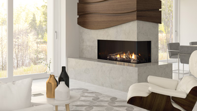 Chicago Corner 40 - 2-sided Gas Fireplace