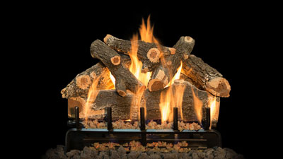 This medium vented 3-burner gas log set offers 3 log options to quickly and easily update your existing fireplace