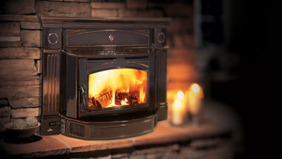 Medium traditionally styled wood insert with a beautiful cast iron faceplate available in two sizes and two finishes. The Hi2450 uses a classic non-catalytic combustion system. 
