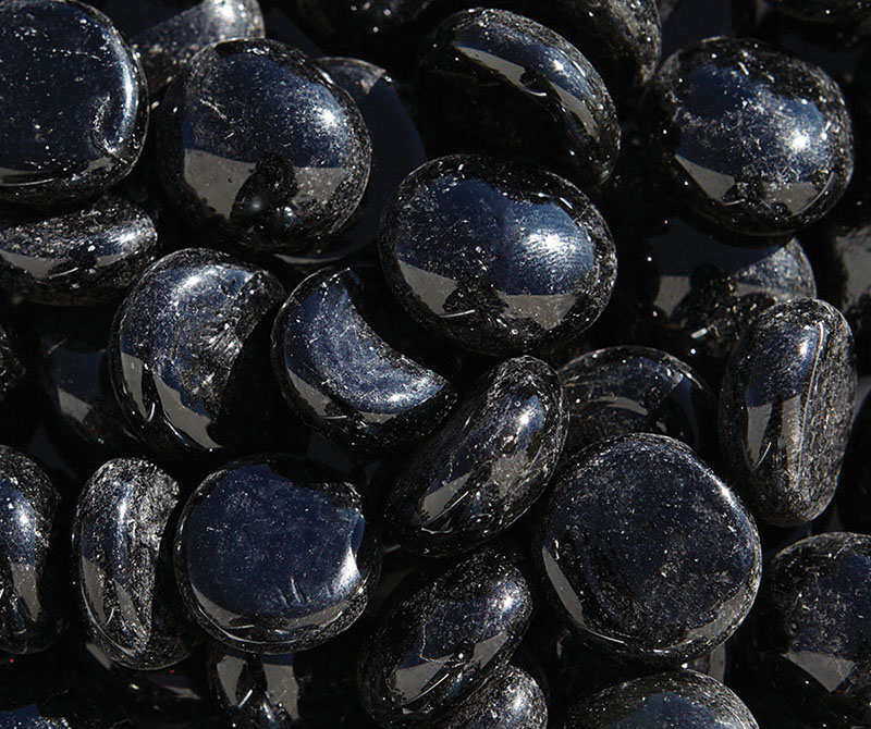 Perles de verre - Noir