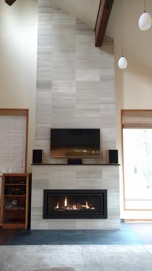 Regency Horizon HZ54E Gas Fireplace finished with tile