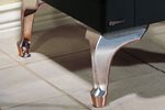 Brushed Nickel Cast Iron Legs