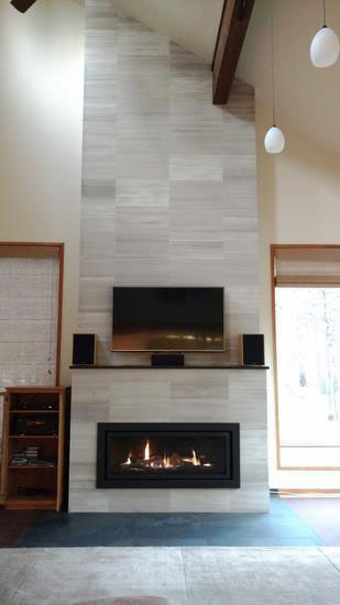 10 Fireplace Makeover Ideas Before, Do You Have To Put Tile Around A Gas Fireplace