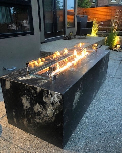 Custom Outdoor Regency Firetable - Hearth & Home