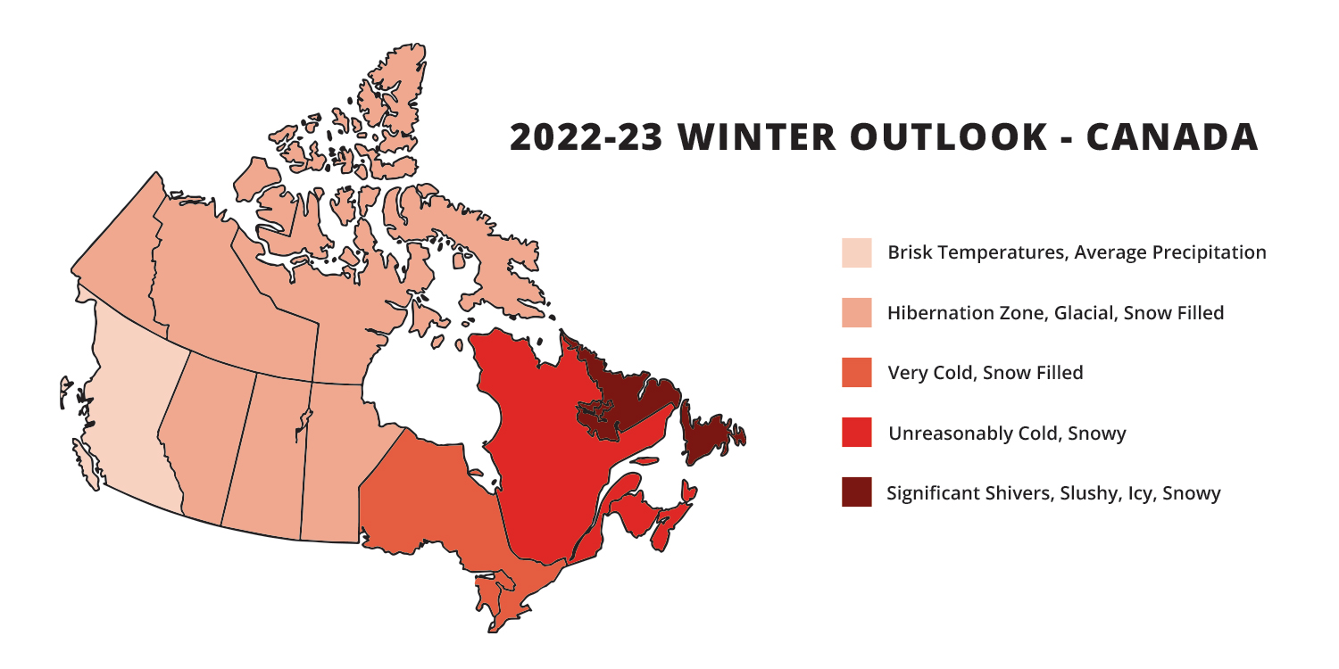2022/2023 CAN Winter Weather conditions by region