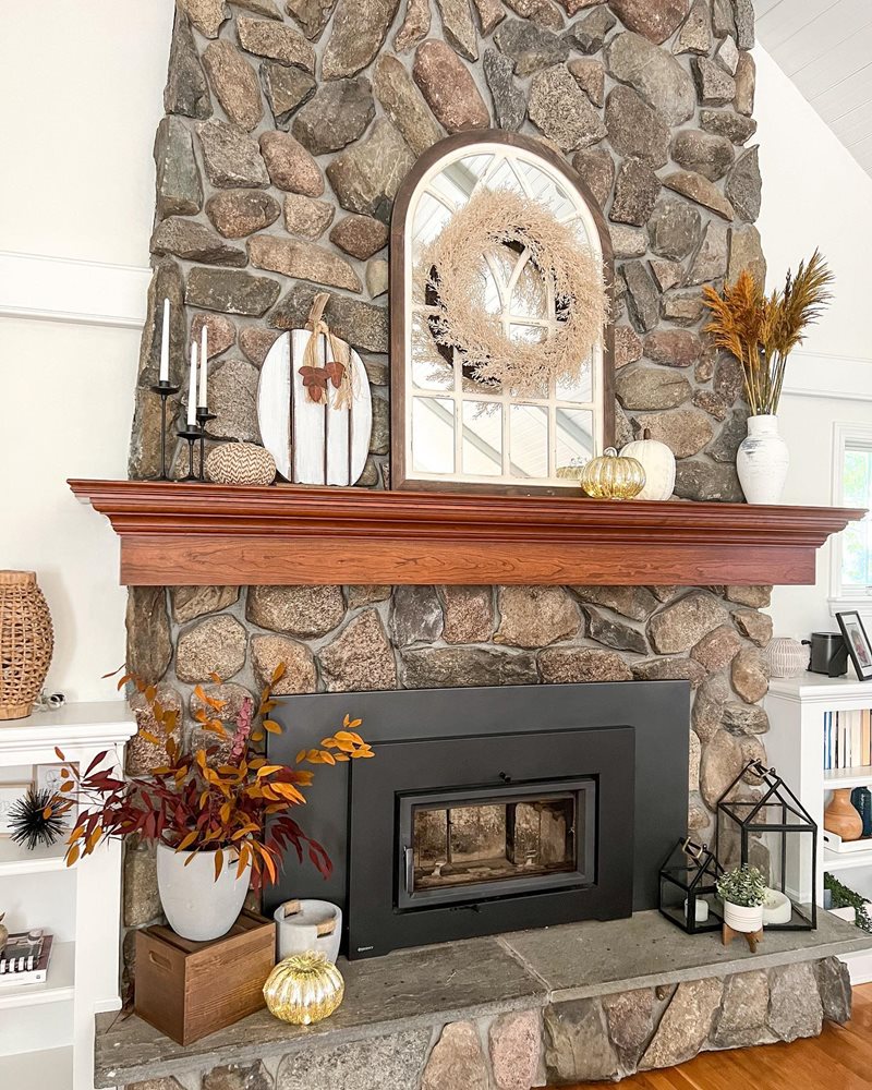 Fall Fireplace Design Trend - Yellow Natural Accents featuring Regency Ci1150 Wood Insert