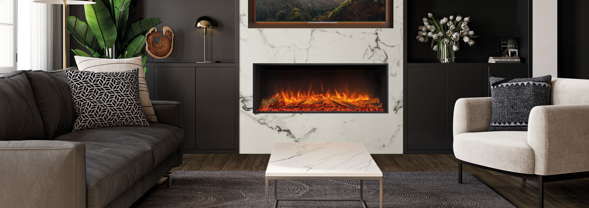 Skope E110 Multi Sided Electric Fireplace Regency