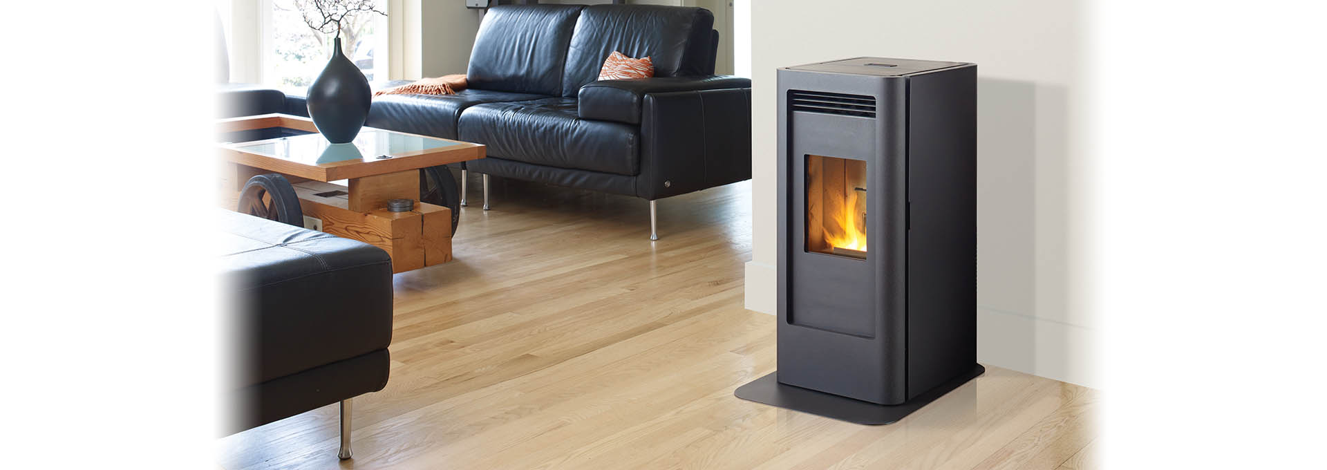 Non-Electric Pellet Stove The Mini Me - Flame Innovation