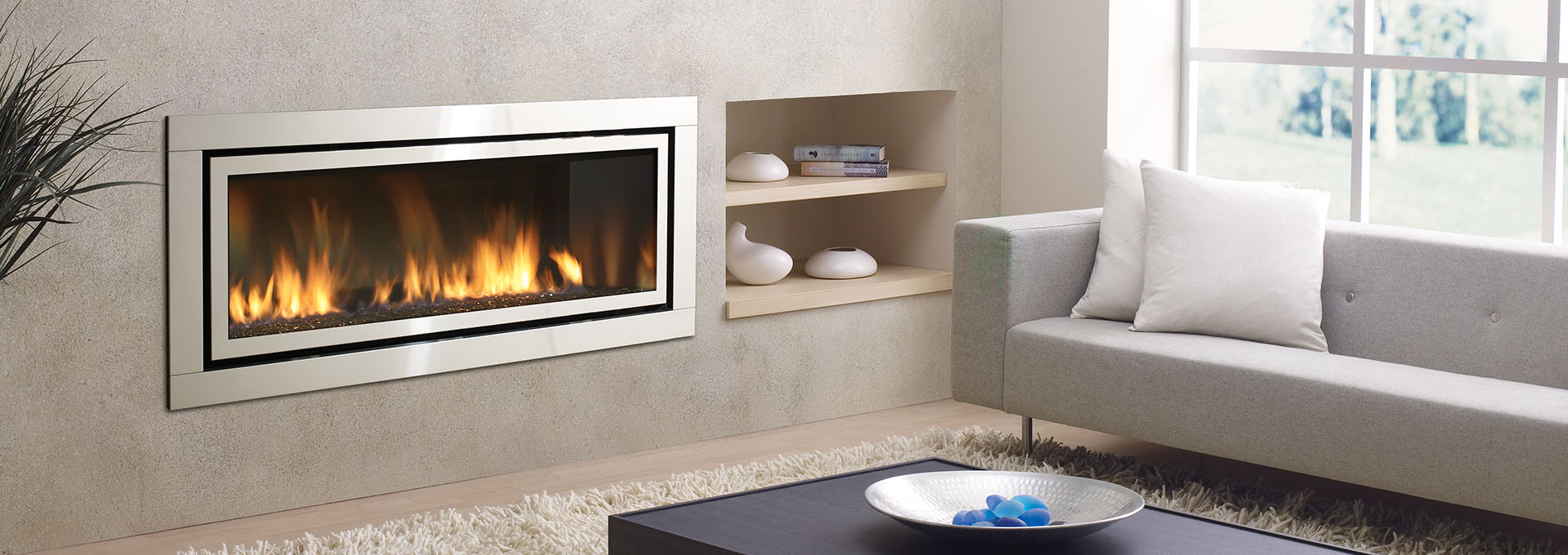 Hz45e Linear Contemporary Gas Fireplace Regency