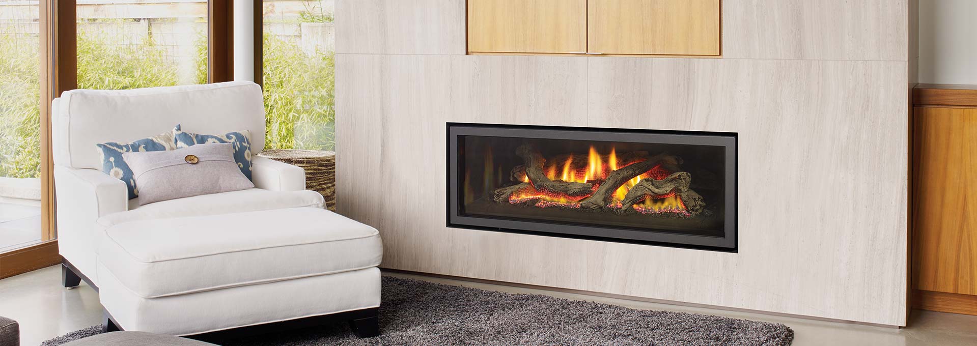 U1500e Linear Gas Fireplace Heater Regency