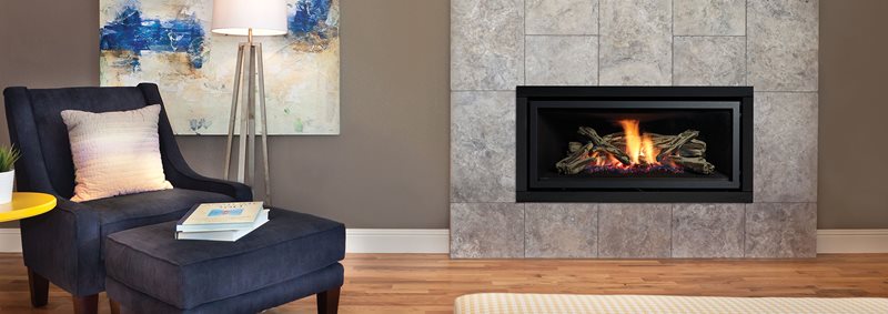 contemporary gas fire