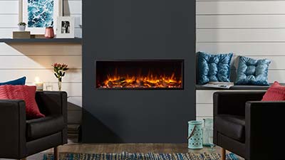 Modern Electric Fireplaces Built In, Electric Fireplace Huntington Ny