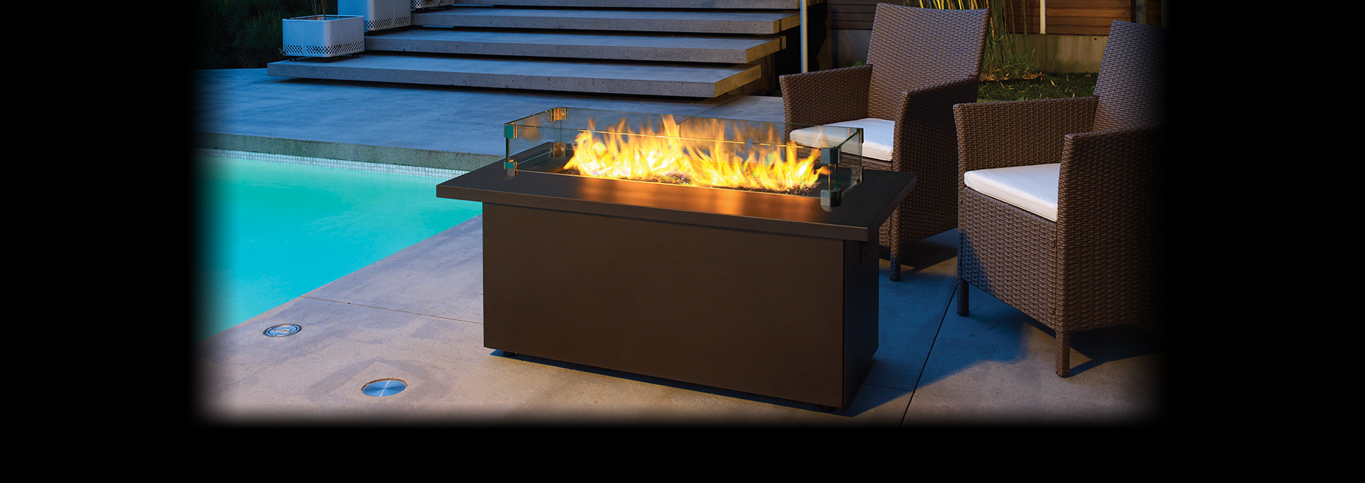 Plateau Pto30cft Modern Outdoor Fire Table Regency