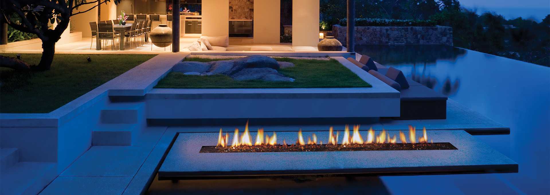 custom outdoor fireplace burners