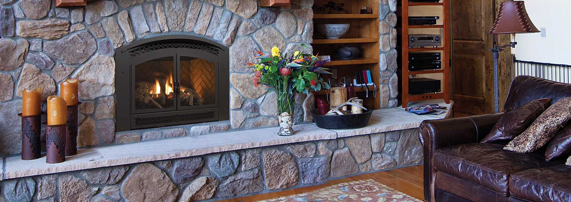P90e Traditional Arched Gas Fireplace Regency Gas Fireplaces