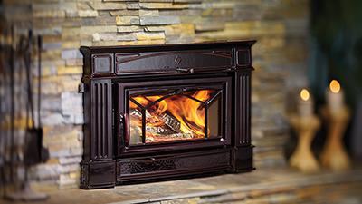 Large traditional wood insert with a cast iron faceplate available in two different sizes. The Hi500 uses a hybrid catalytic combustion system to prolong burn times and maximize efficiencies.