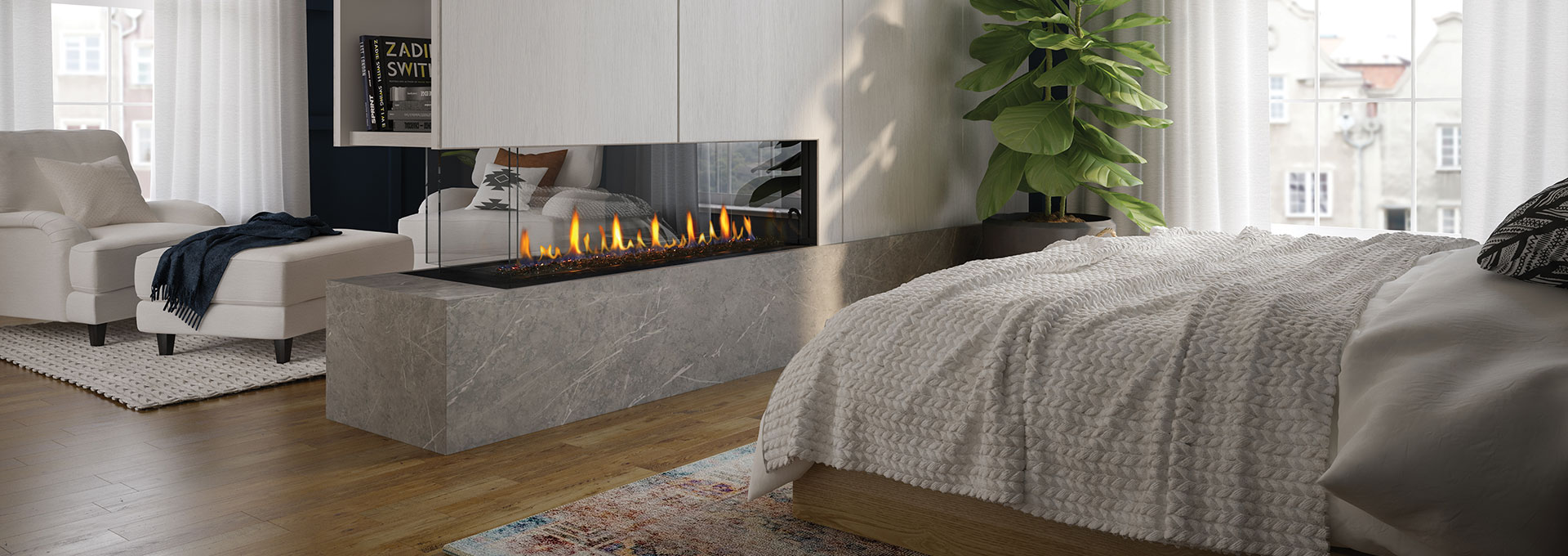 Ajoutez du style gr&amp;#226;ce aux foyers au gaz sans cadre City Series