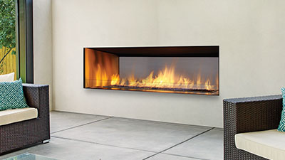 Horizon HZ60 Large Modern Outdoor Gas Fireplace
