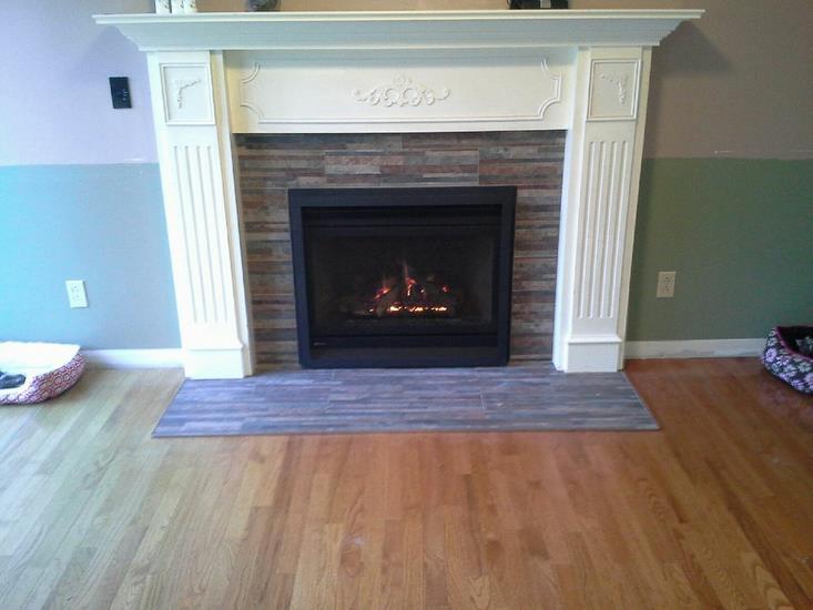Regency Panorama P36, shown with white mantel
