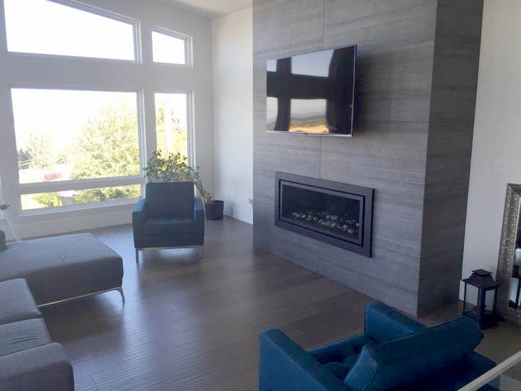 Regency Horizon HZ54 Gas Fireplace finished with tile