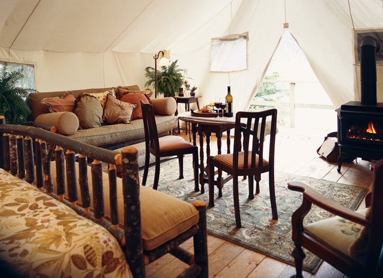 Regency C34 gas stove at Clayoquot Wilderness Resort